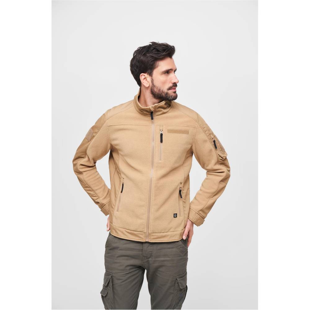 Brandit - Fleecejacket Ripstop Jacke - Braun